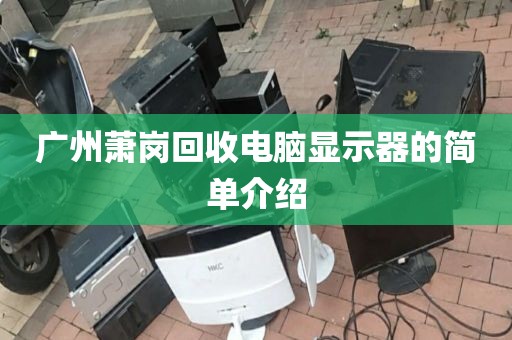 广州萧岗回收电脑显示器的简单介绍